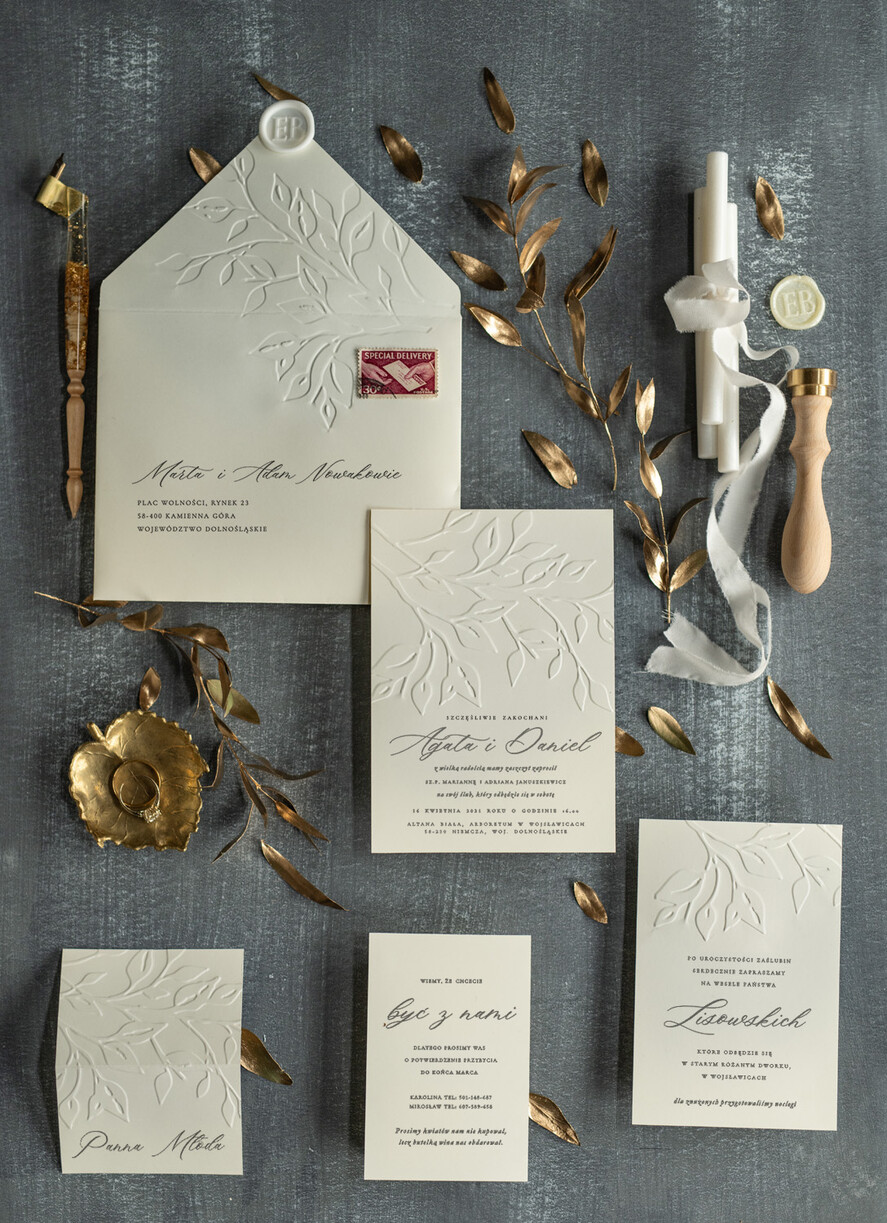 Zaproszenia ślubne Rustykalne i Natura modne zaproszenia weselne, ekologiczne w stylu rustykalnym5