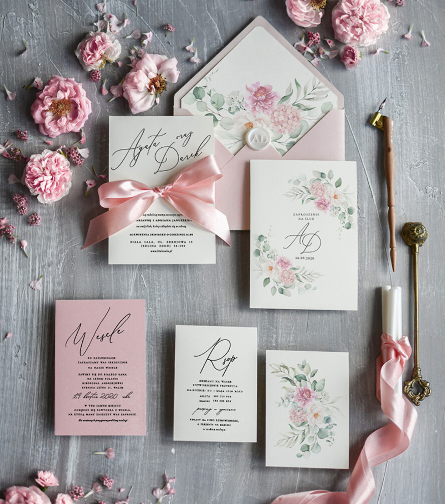 Zaproszenia ślubne Rustykalne i Natura wyjątkowe zaproszenia ślubne, rustykalne inspirowane naturą idealne na wesele w stodole0