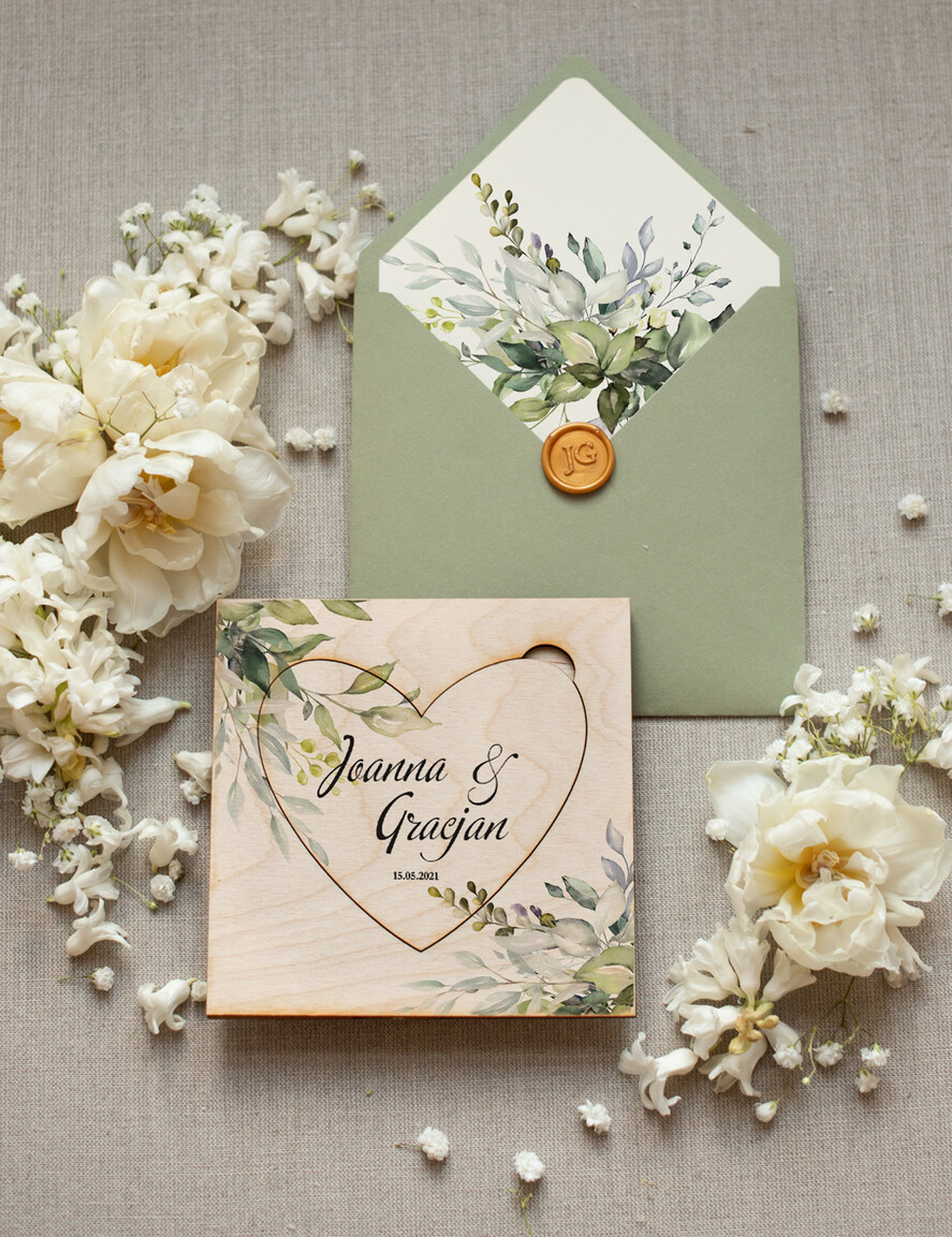 Zaproszenia ślubne Rustykalne i Natura rustykalne zaproszenia ślubne eko z drewna 2