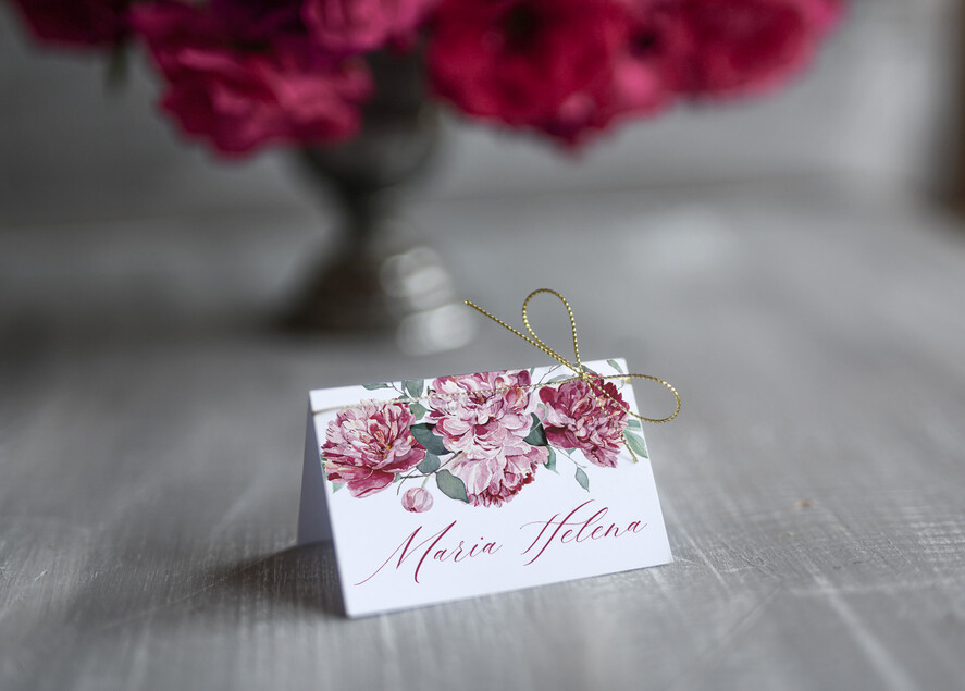 Winietki rustykalne ślubne winietki wizytówki dla gości weselnych, eko rustykalne0