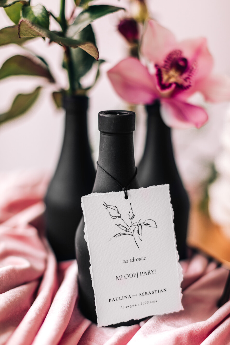Zawieszki na butelki rustykalne etykiety na butelki weselne, rustykalne treści do wyboru0