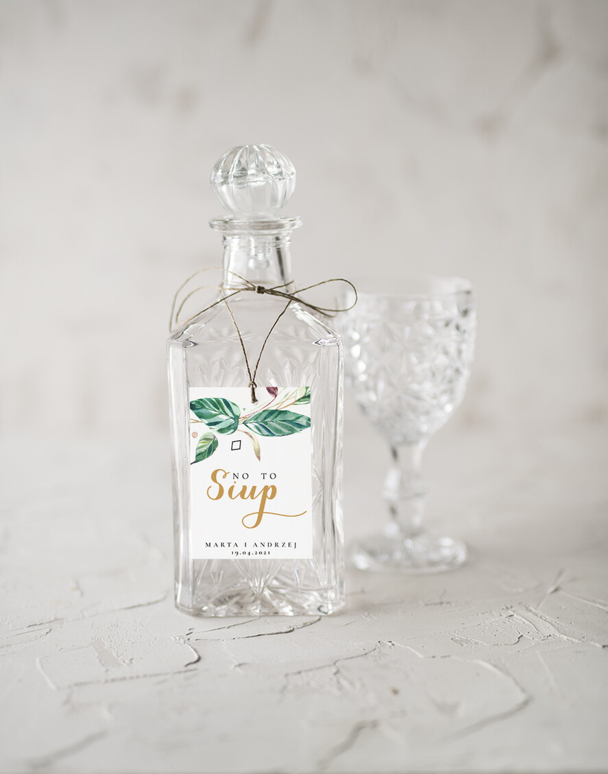 Zawieszki na butelki rustykalne etykieta na wódkę zawieszka na alkohol weselny, rustykalne z waszą treścią0