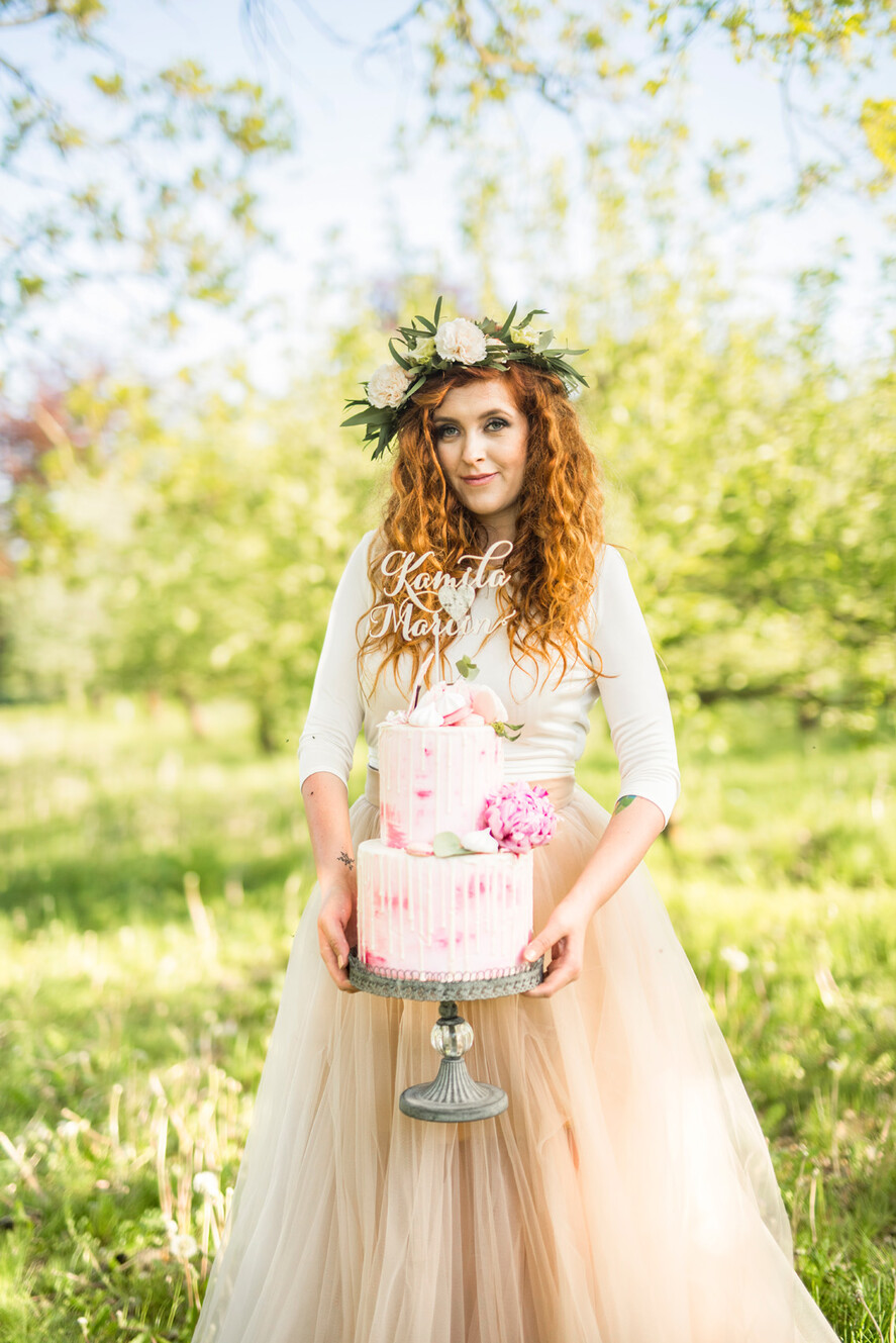 Figurki na tort / cake topper statuetki drewniane ozdoby na tort weselny   2