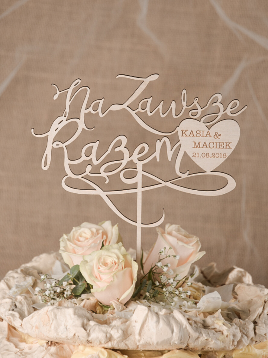 Figurki na tort / cake topper statuetki drewniane topery   1