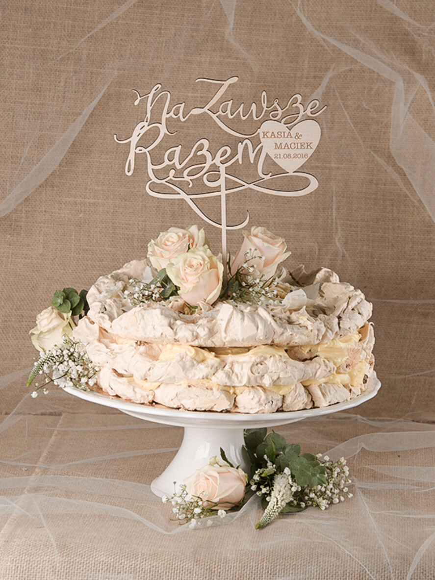 Figurki na tort / cake topper statuetki drewniane topery   0
