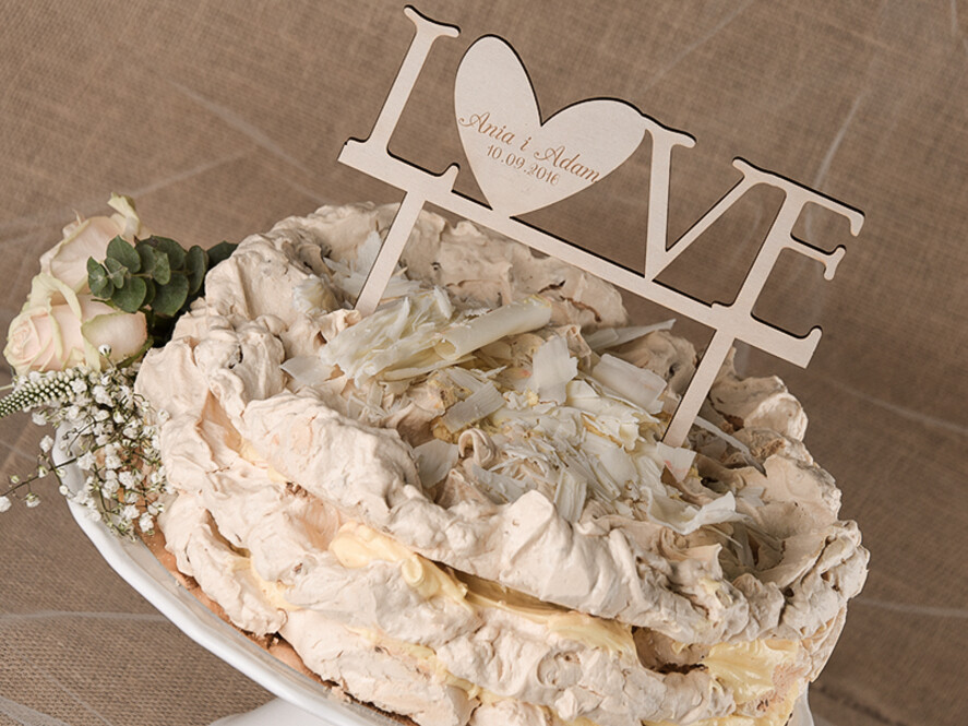 Figurki na tort / cake topper statuetki drewniane topery   1