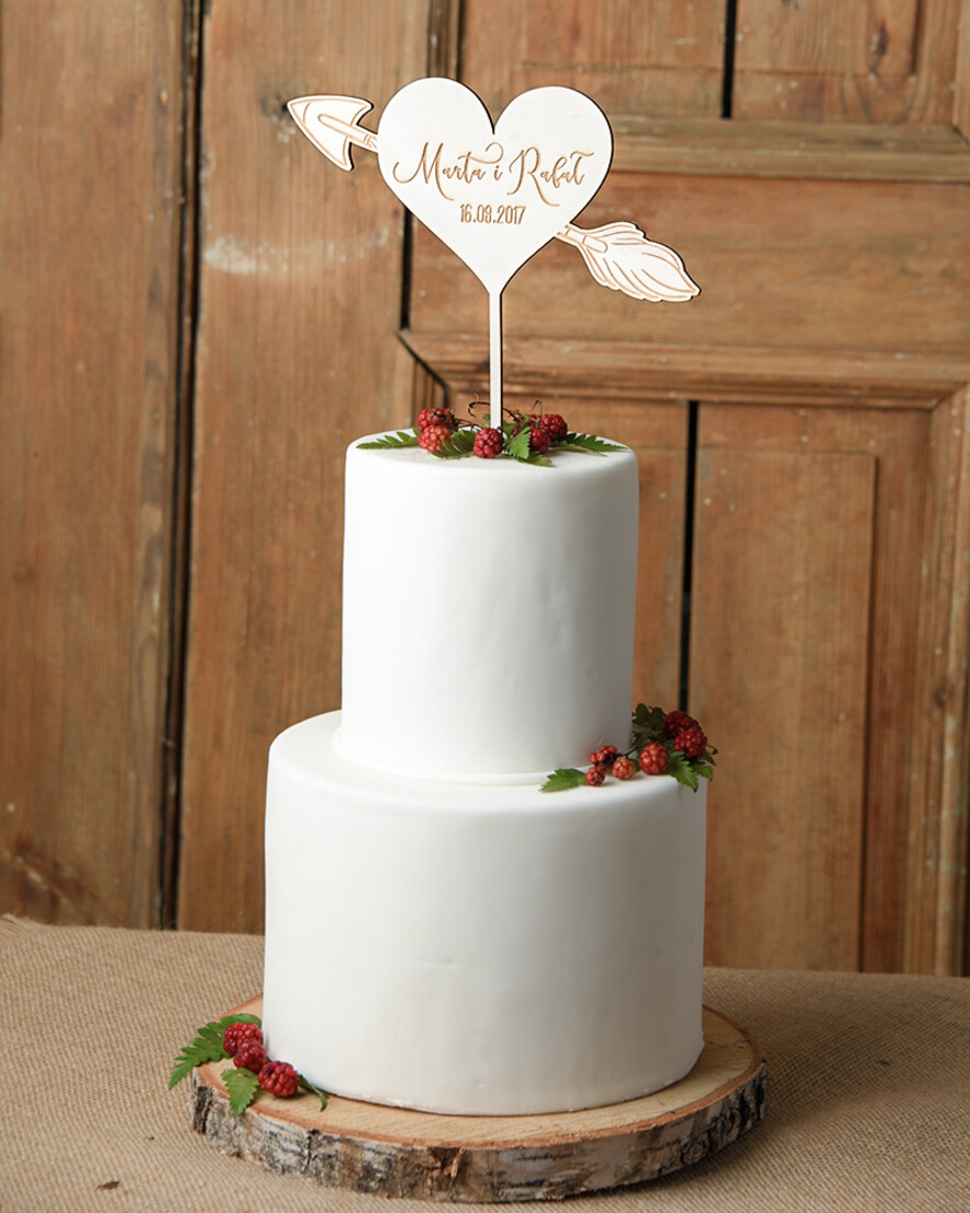 Figurki na tort / cake topper statuetki drewniane figurki na tort weselny   1