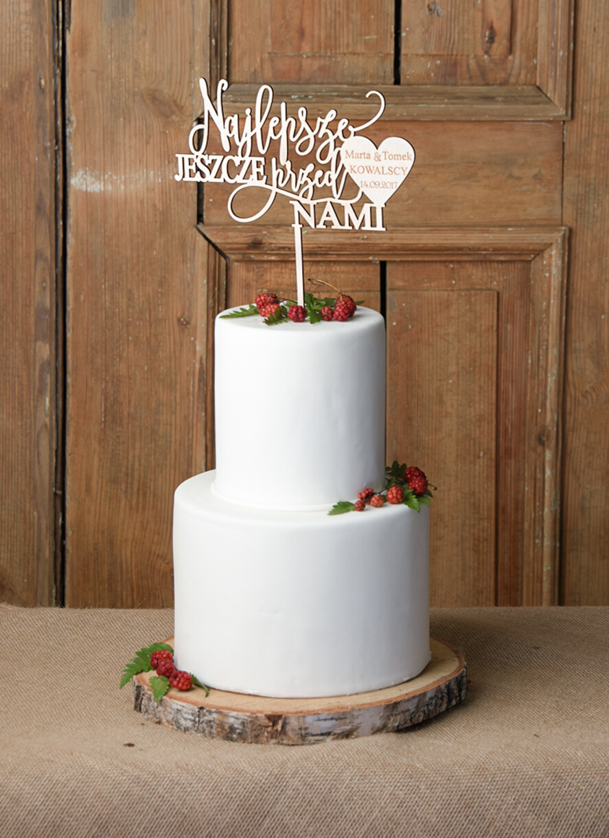 Figurki na tort / cake topper statuetki drewniane statuetki na tort weselny   2