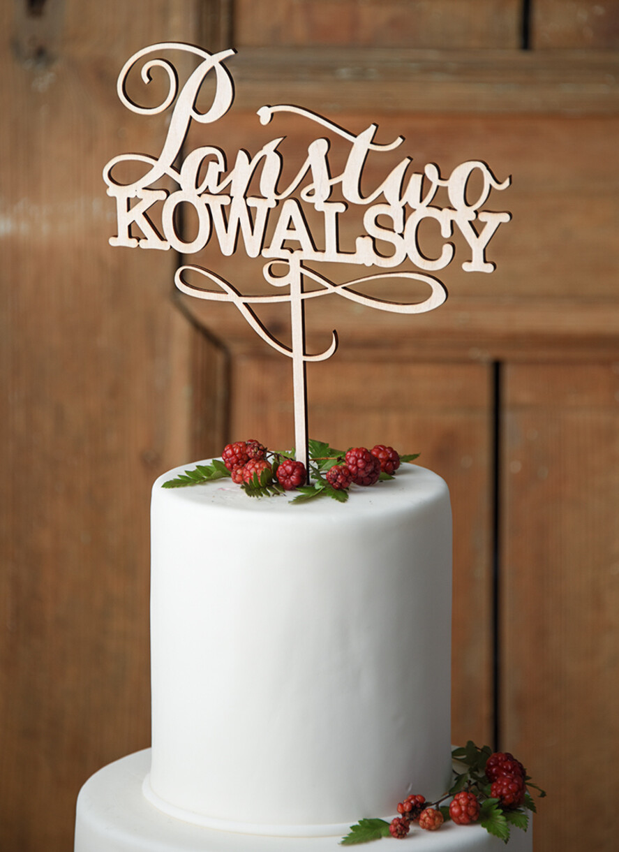 Figurki na tort / cake topper statuetki drewniane statuetki na tort weselny   1