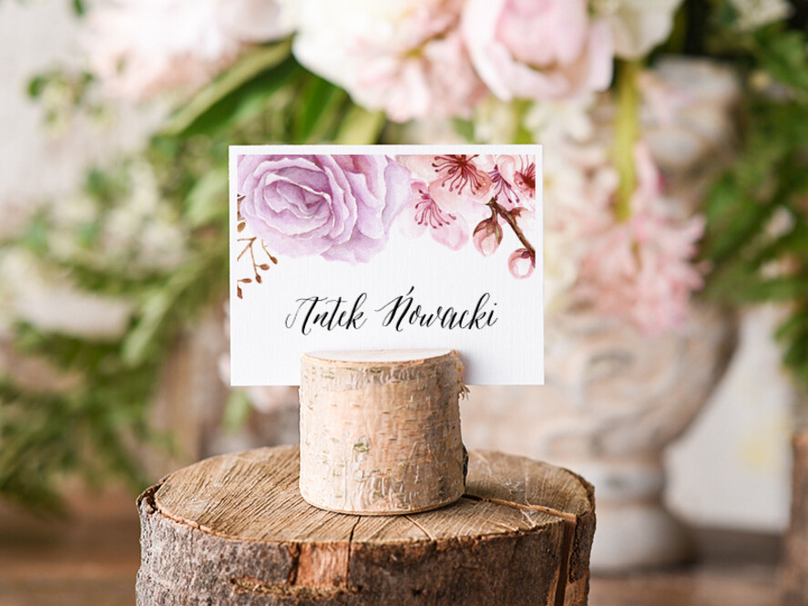 Winietki Boho/etno/pióra usadzenie gości na weselu winietki0