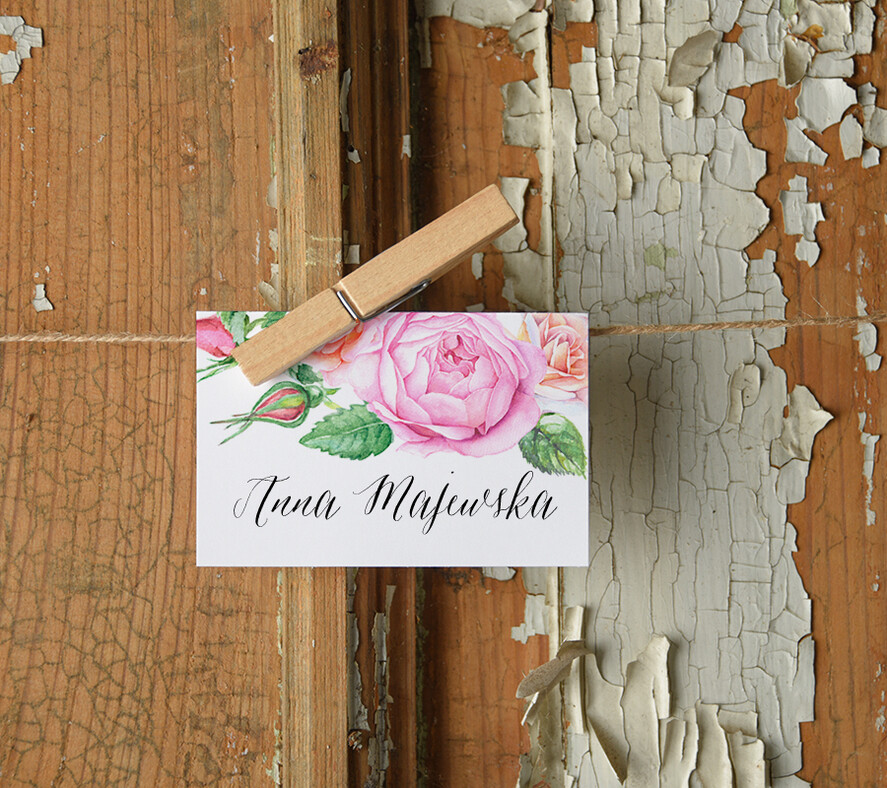 Winietki Boho/etno/pióra ślubne winietki wizytówki dla gości weselnych0