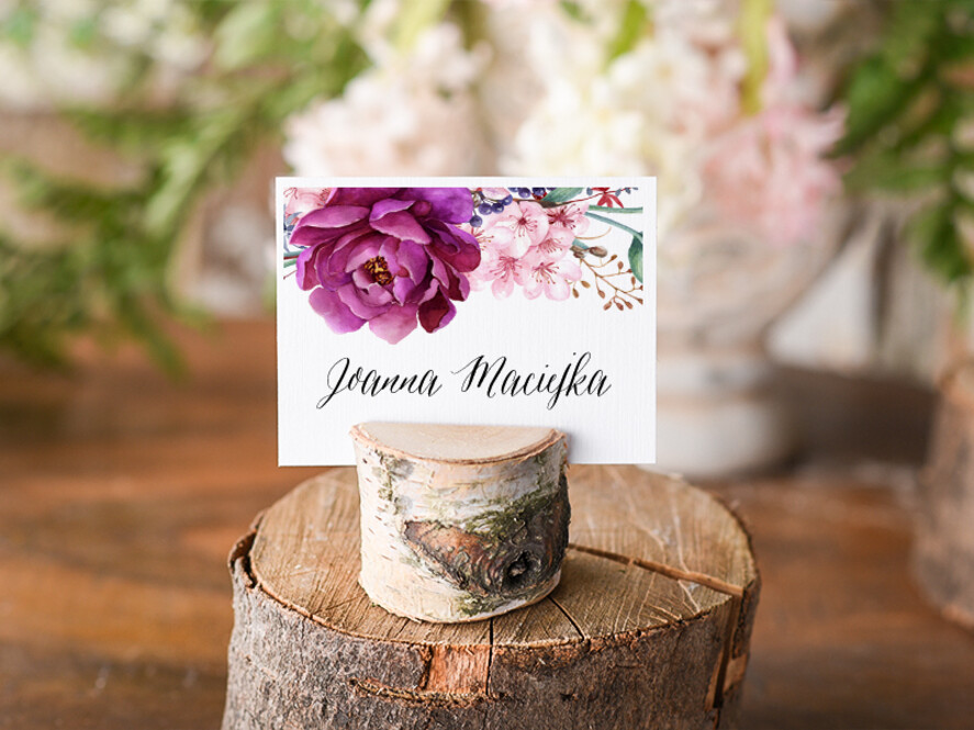 Winietki Boho/etno/pióra ślubne winietki na stół weselny0