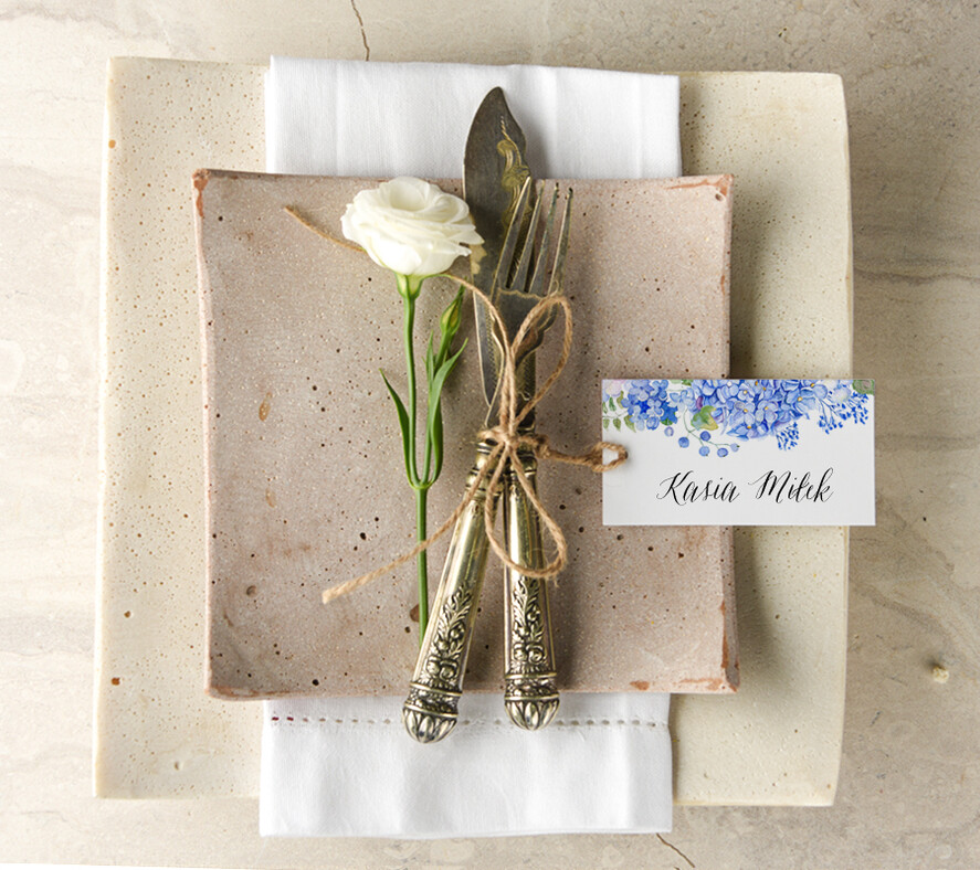 Winietki Boho/etno/pióra eleganckie winietki na stół weselny wizytówki ślubne0