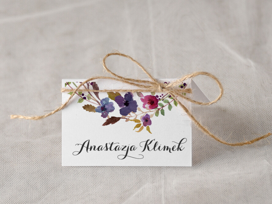 Winietki Boho/etno/pióra ślubne winietki na stół weselny0