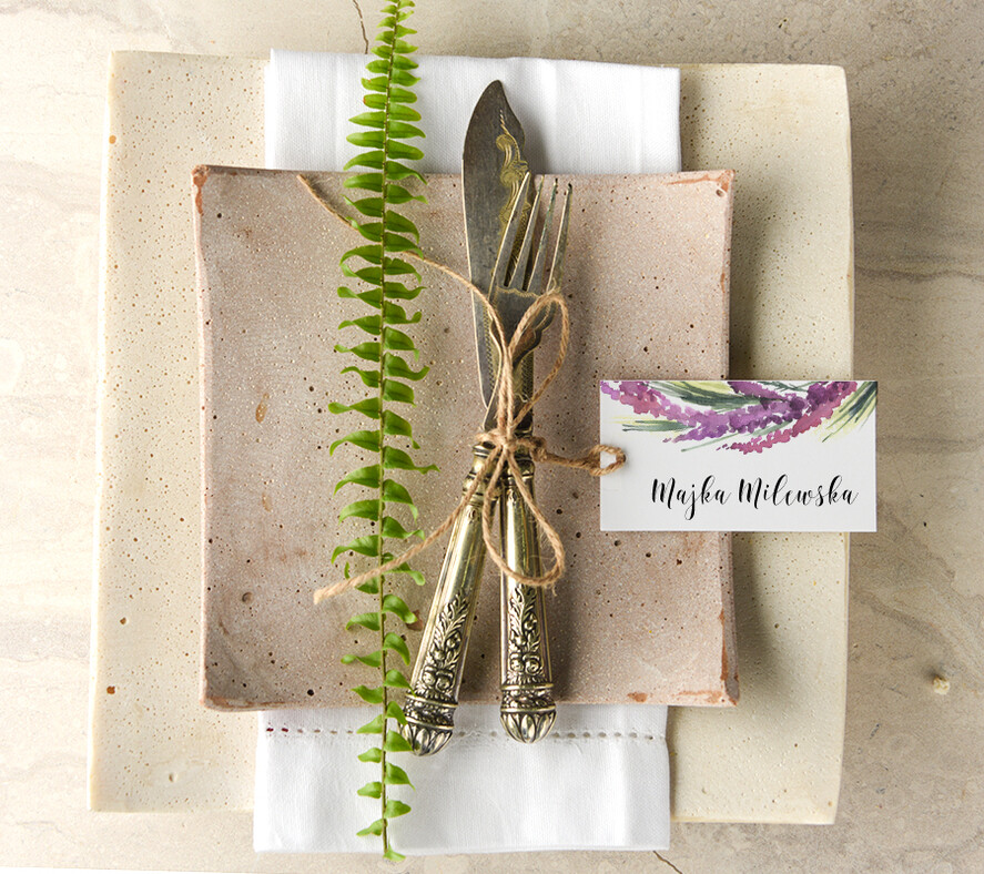 Winietki Boho/etno/pióra ręcznie robione winietki ślubne wizytówki dla gości weselnych0