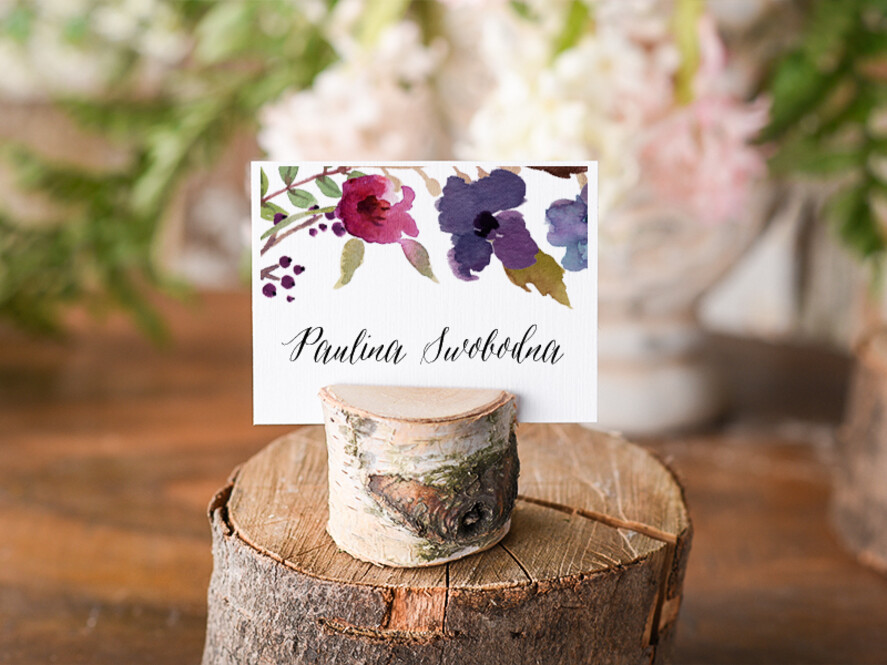 Winietki Boho/etno/pióra ślubne winietki na stół weselny0