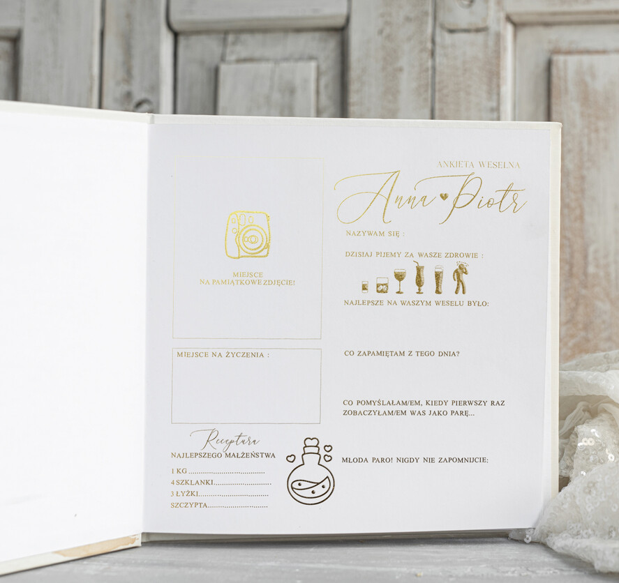 Księgi wpisów gości Boho/etno/pióra Księga wpisów gości z gipsówką na zdjęcia z instaxa, ksiega pamiątkowa na wpisy gości weselnych i zdjęcia z fotobudki 4