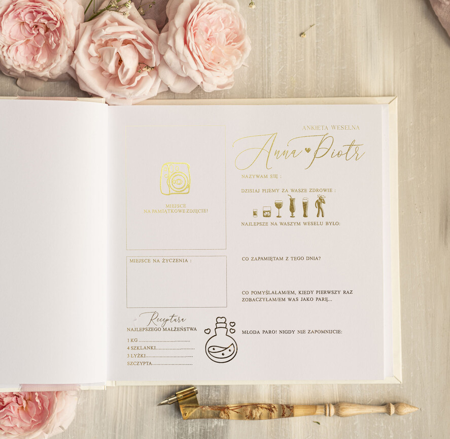 Księgi wpisów gości Boho/etno/pióra Księga wpisów gości z gipsówką na zdjęcia z instaxa, ksiega pamiątkowa na wpisy gości weselnych i zdjęcia z fotobudki 4