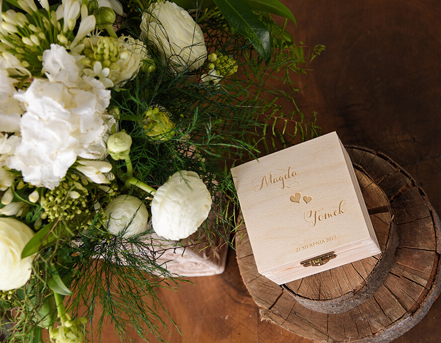 Pudełka Szkatułki na Obrączki szkatułki rustykalne ślubne pudełko na obrączki drewniana szkatułka na obrączki 7