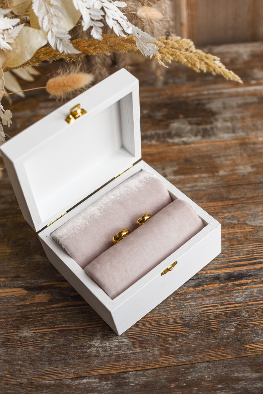 Pudełka Szkatułki na Obrączki szkatułki personalizowane pudełko na obrączki ślubne    5