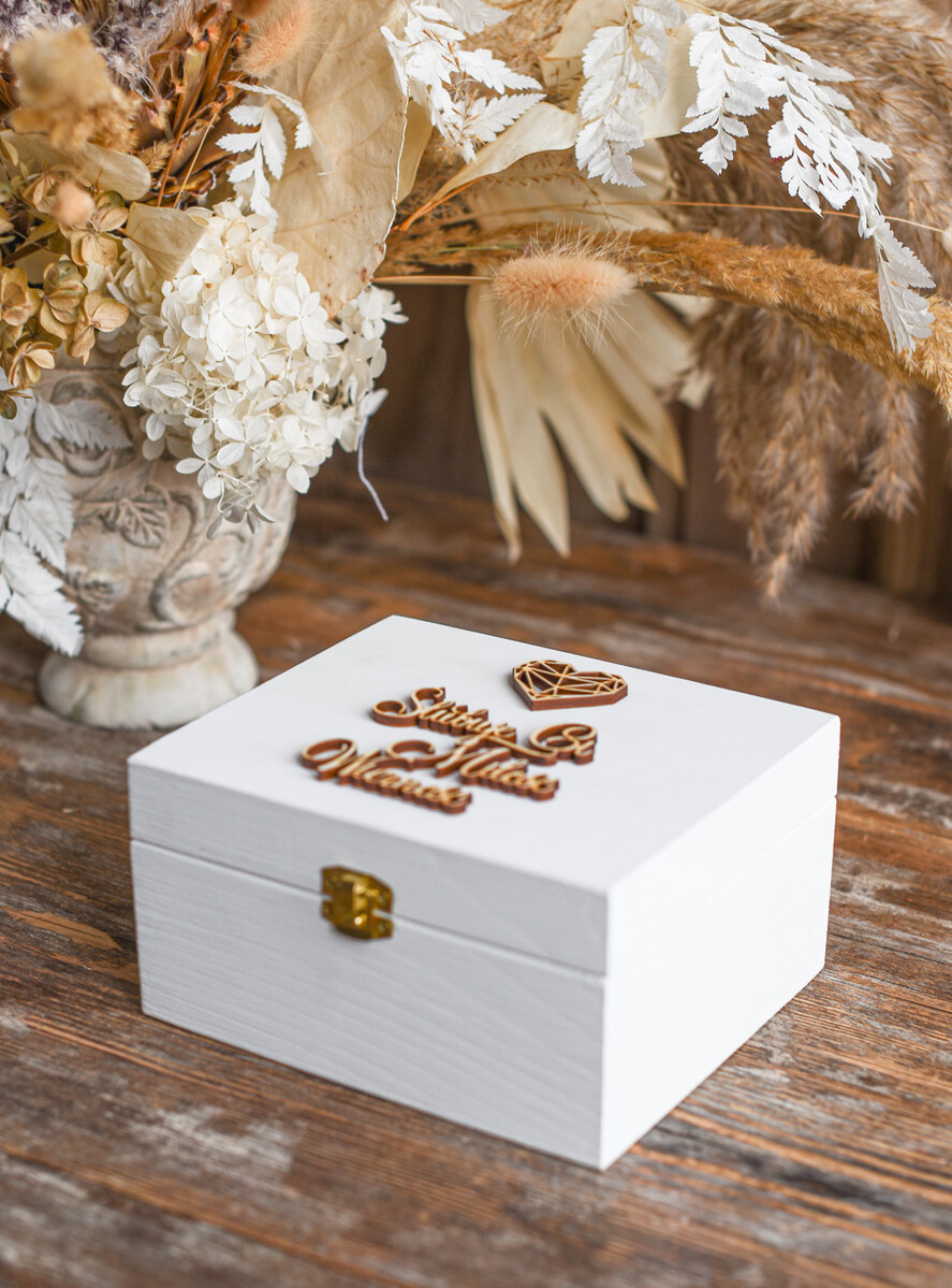 Pudełka Szkatułki na Obrączki szkatułki pudełeczko na obrączki ślubne wasze imiona3