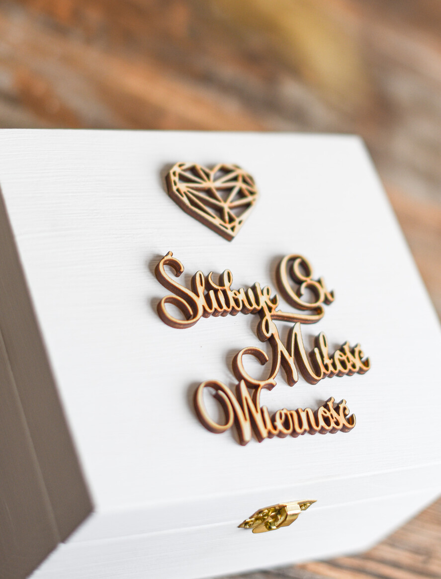 Pudełka Szkatułki na Obrączki szkatułki pudełeczko na obrączki ślubne wasze imiona7