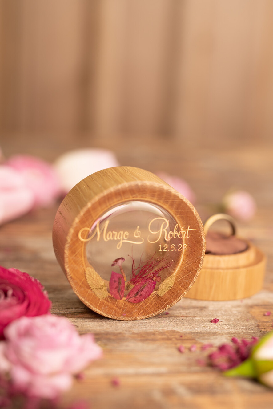 Pudełka Szkatułki na Obrączki szkatułki personalizowane ręcznie robione szkatułki na obrączki ślubne , pudełeczko na obraczki slubne z przeźroczystym wieczkiem9