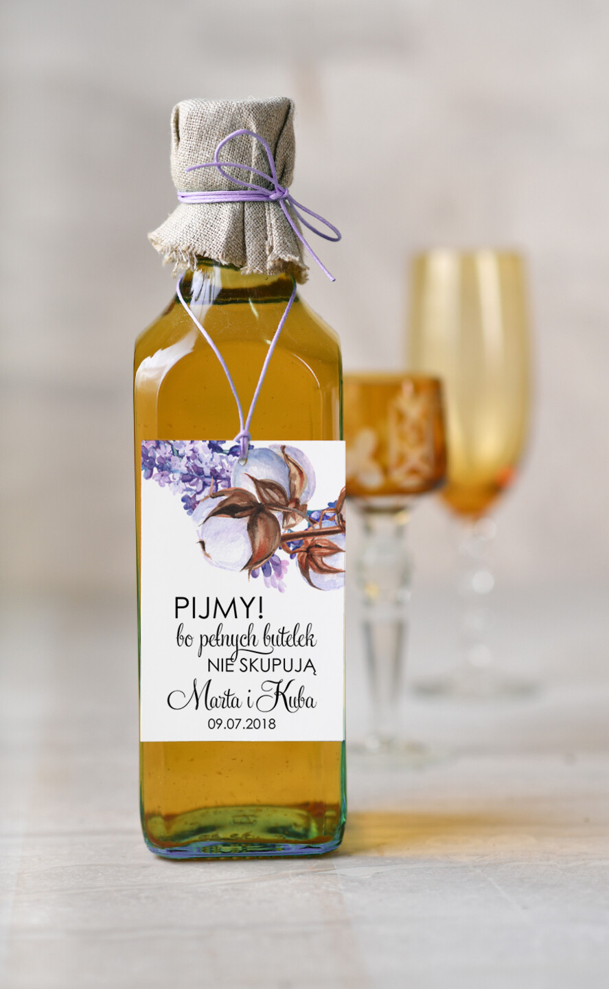 Zawieszki na butelki boho/etno/pióra zawieszki ślubne na butelki, boho wasza tresc0