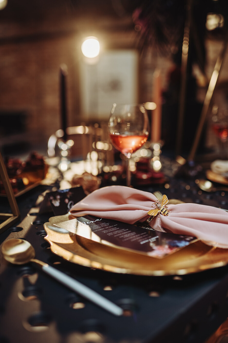 Menu boho menu weselne na stół karta dań weselnych, boho z dowoną treścią5