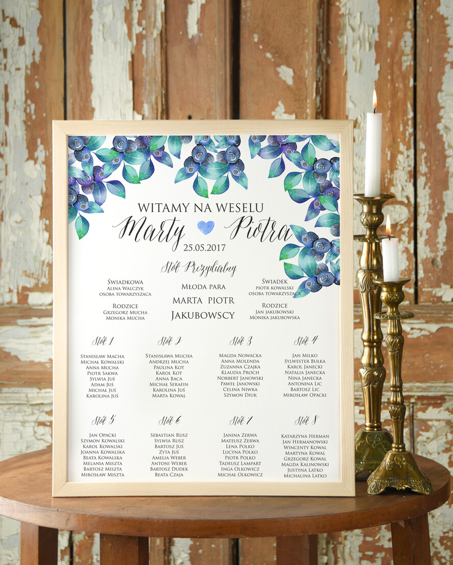 Plany stołów Plakaty Boho plan stołów  weselnych usadzenie gości na weselu, boho styl romantyczne kwiaty0