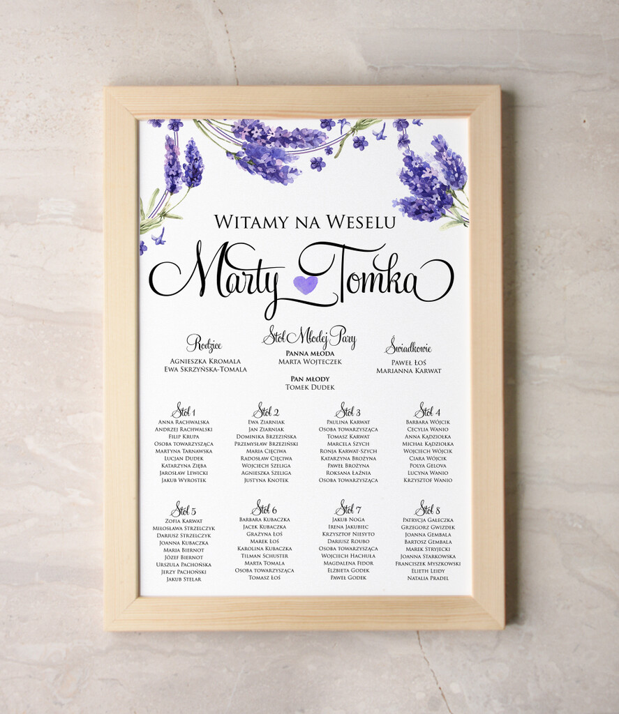 Plany stołów Plakaty Boho powitanie i usadzenie gości plan stołów weselnych, boho styl kolorowe kwiaty0