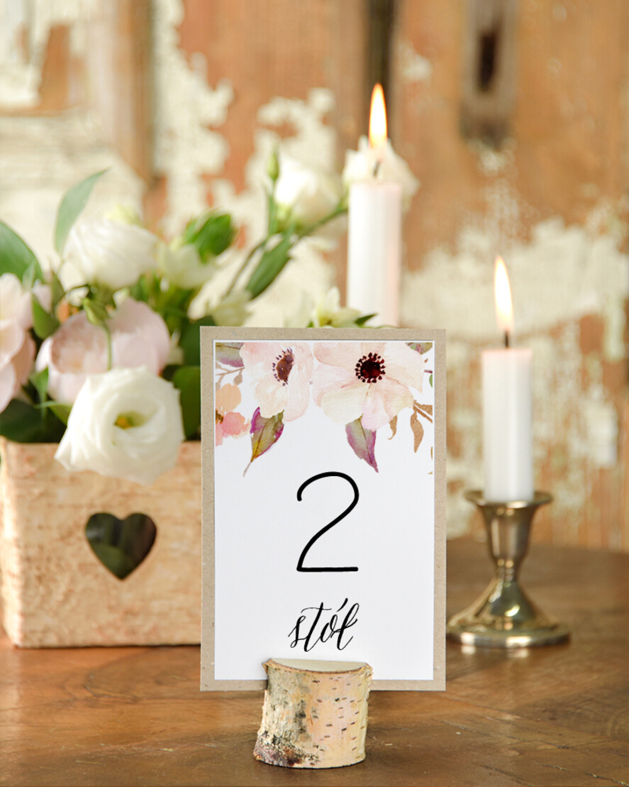 Numery na stół Boho/Etno/Pióra numerki na stół stoły weselne, usadzenie gosci w stylu boho0