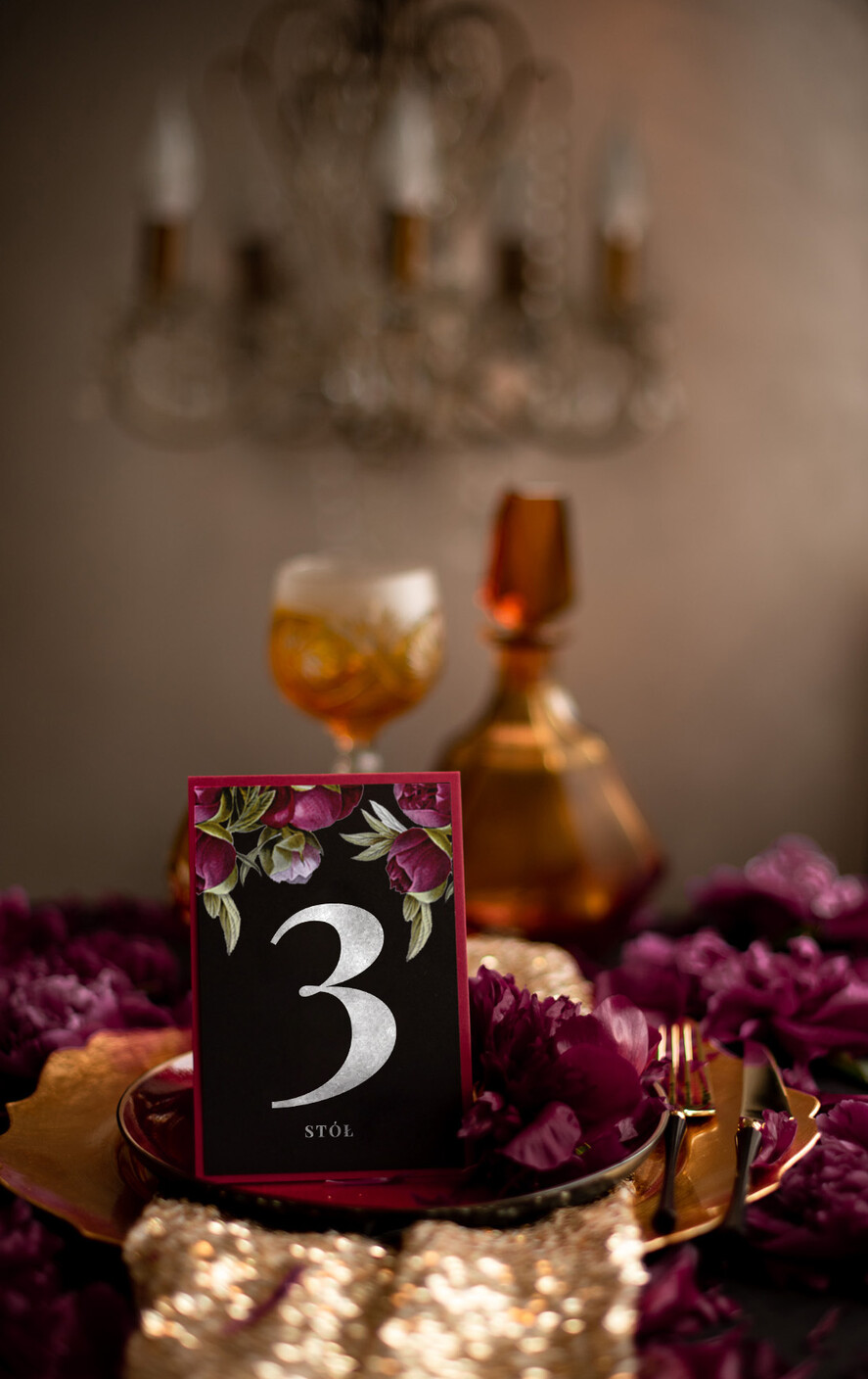 Numery na stół Boho/Etno/Pióra numery na stół gości weselnych, w stylu boho kwiatowe grafiki2