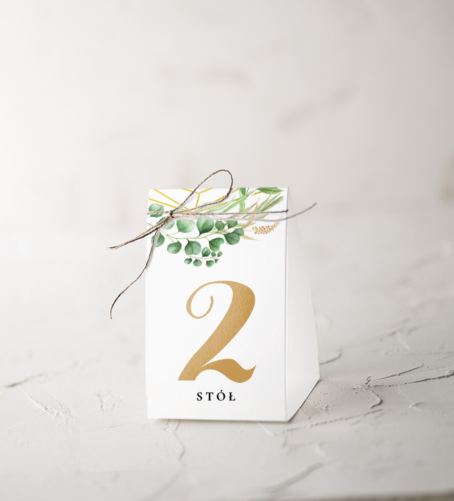 Numery na stół Rustykalne numery na stoły weselne, rustykalne inspirowane naturą0