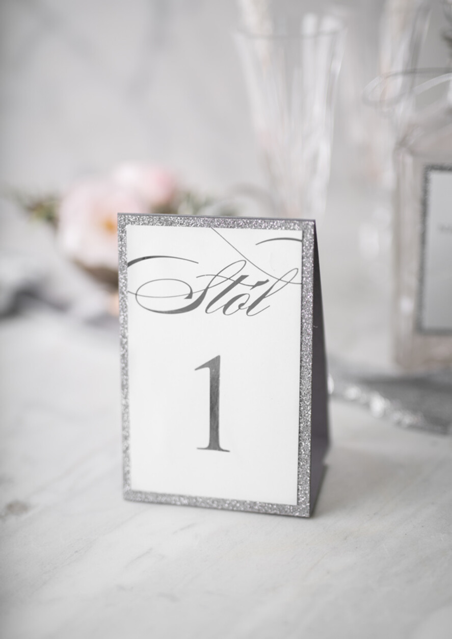 Numery na stół Glamour usadzenie gości numery na stół weselny, złoto klasyczna elegancja w stylu glamour1