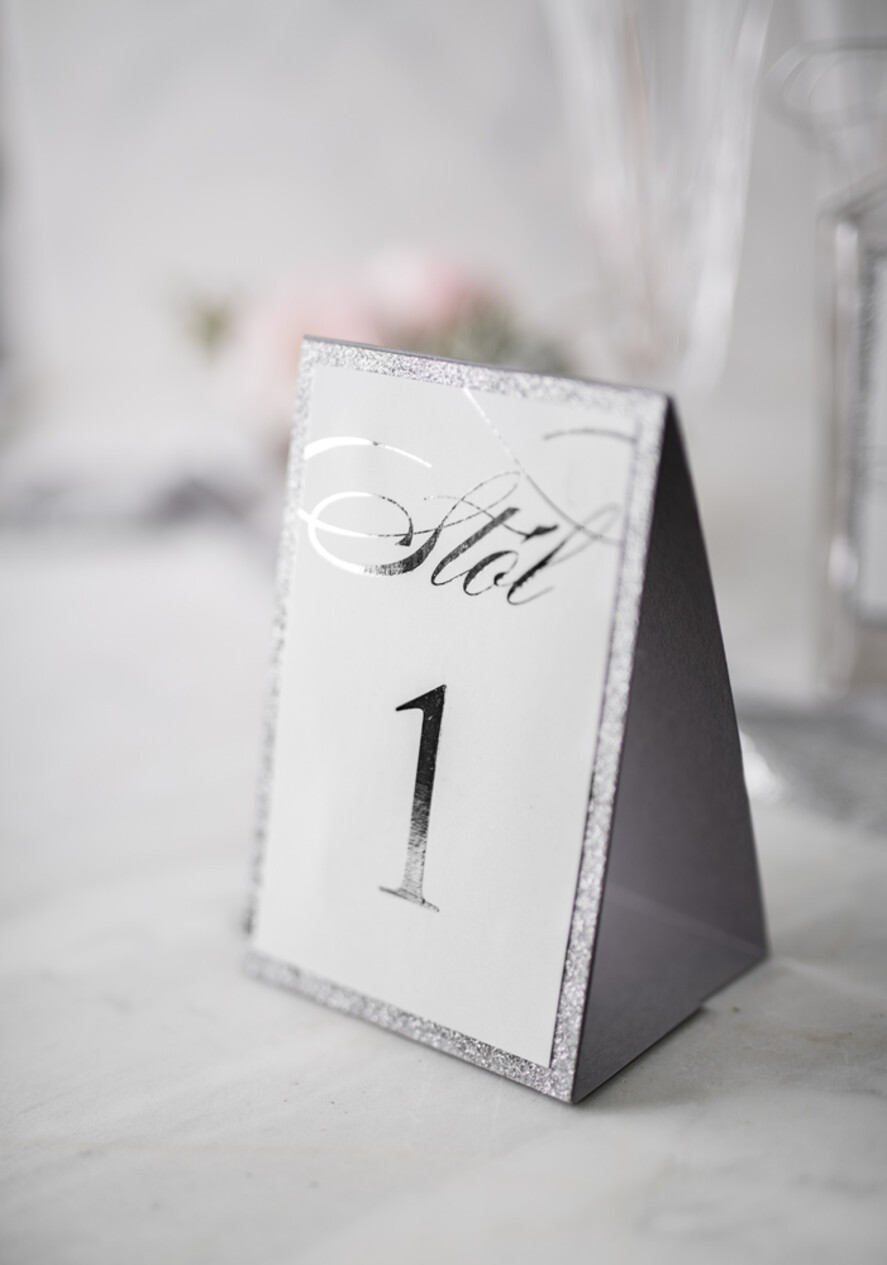 Numery na stół Glamour usadzenie gości numery na stół weselny, złoto klasyczna elegancja w stylu glamour5