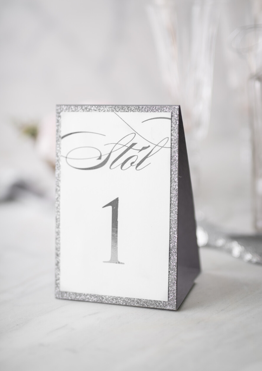 Numery na stół Glamour usadzenie gości numery na stół weselny, złoto klasyczna elegancja w stylu glamour0