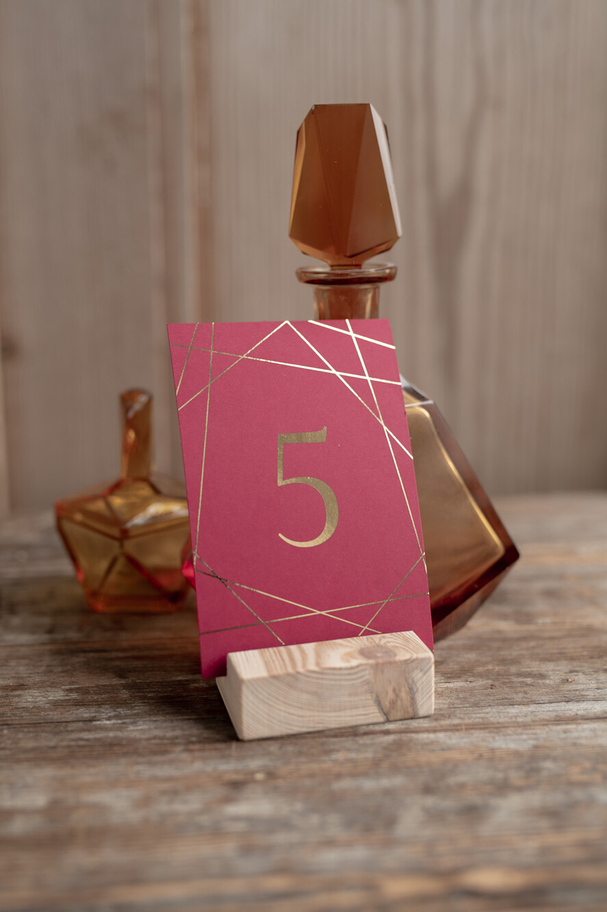 Numery na stół Glamour numerek stojak na stół weselny złote klasyczne i eleganckie, numeracja stołów weselnych, eleganckie numerki na stoły weselne2