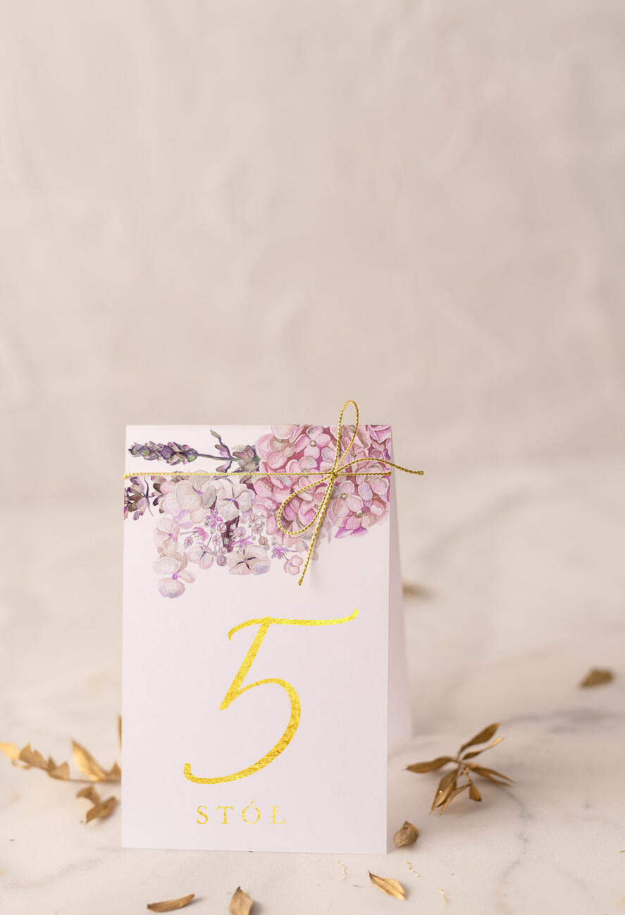 Numery na stół Glamour numerki na stoliki ślubne, złote w stylu glamour0