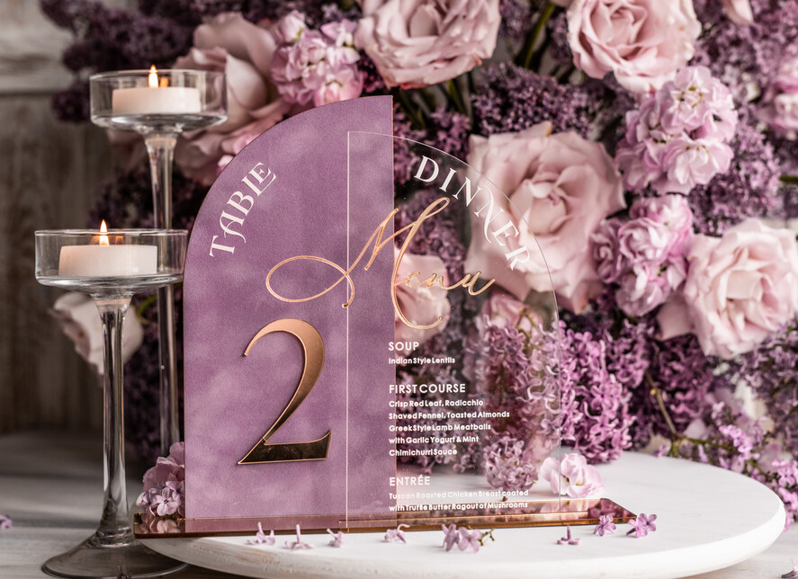 Numery na stół Glamour menu weselne, numery na stoły weselne, dekoracja stołów weselnych, dekoracja na stołach weselnych, menu i numerki na stół 5