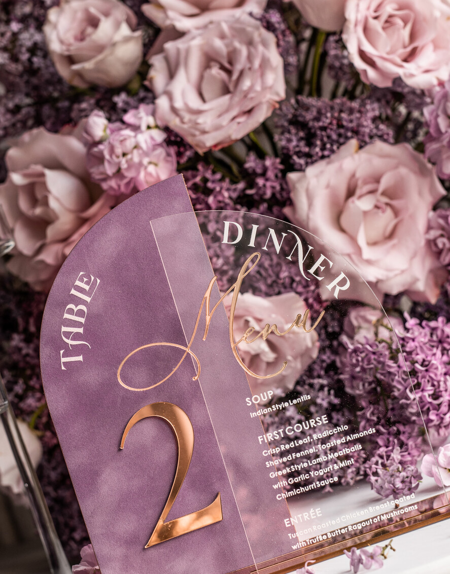 Numery na stół Glamour menu weselne, numery na stoły weselne, dekoracja stołów weselnych, dekoracja na stołach weselnych, menu i numerki na stół 3