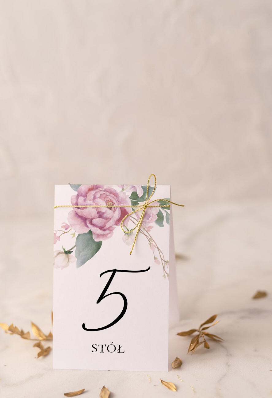 Numery na stół Glamour usadzenie gości numery na stół weselny, zlocone klasyczna elegancja0