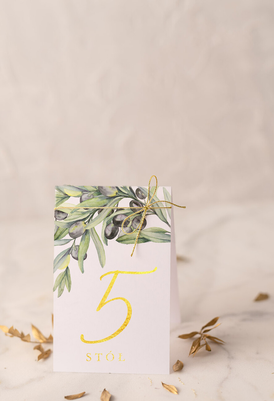 Numery na stół Glamour numerek stojak na stół weselny, zlocone w stylu glamour0