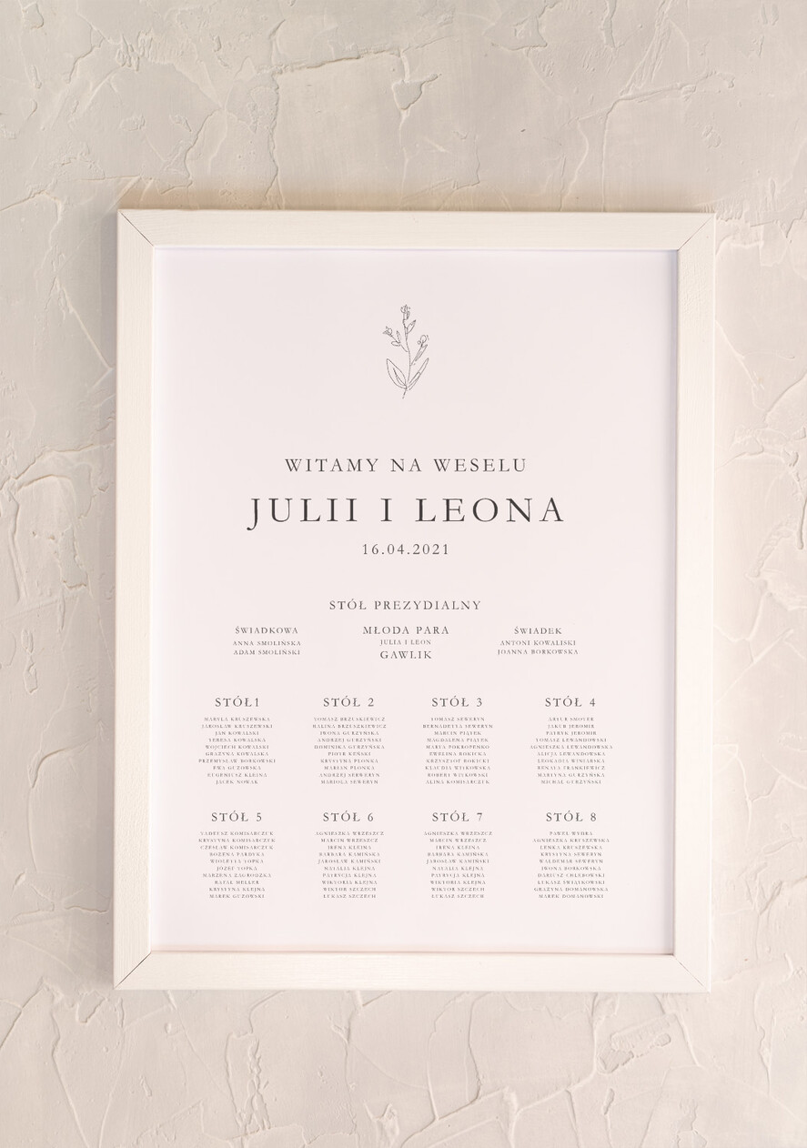 Plany stołów Plakaty Rustykalne tablica z planem stołów na wesele plan stołów weselnych rustykalny styl wybierz rozmiar   0