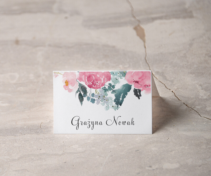 Winietki botaniczne podróżnicze  ozdobne winietki na ślub wizytówki dla gości weselnych, botaniczne vintage0