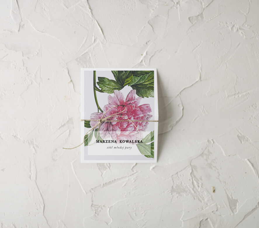 Winietki botaniczne podróżnicze  ślubne winietki wizytówki dla gości weselnych, eleganckie1