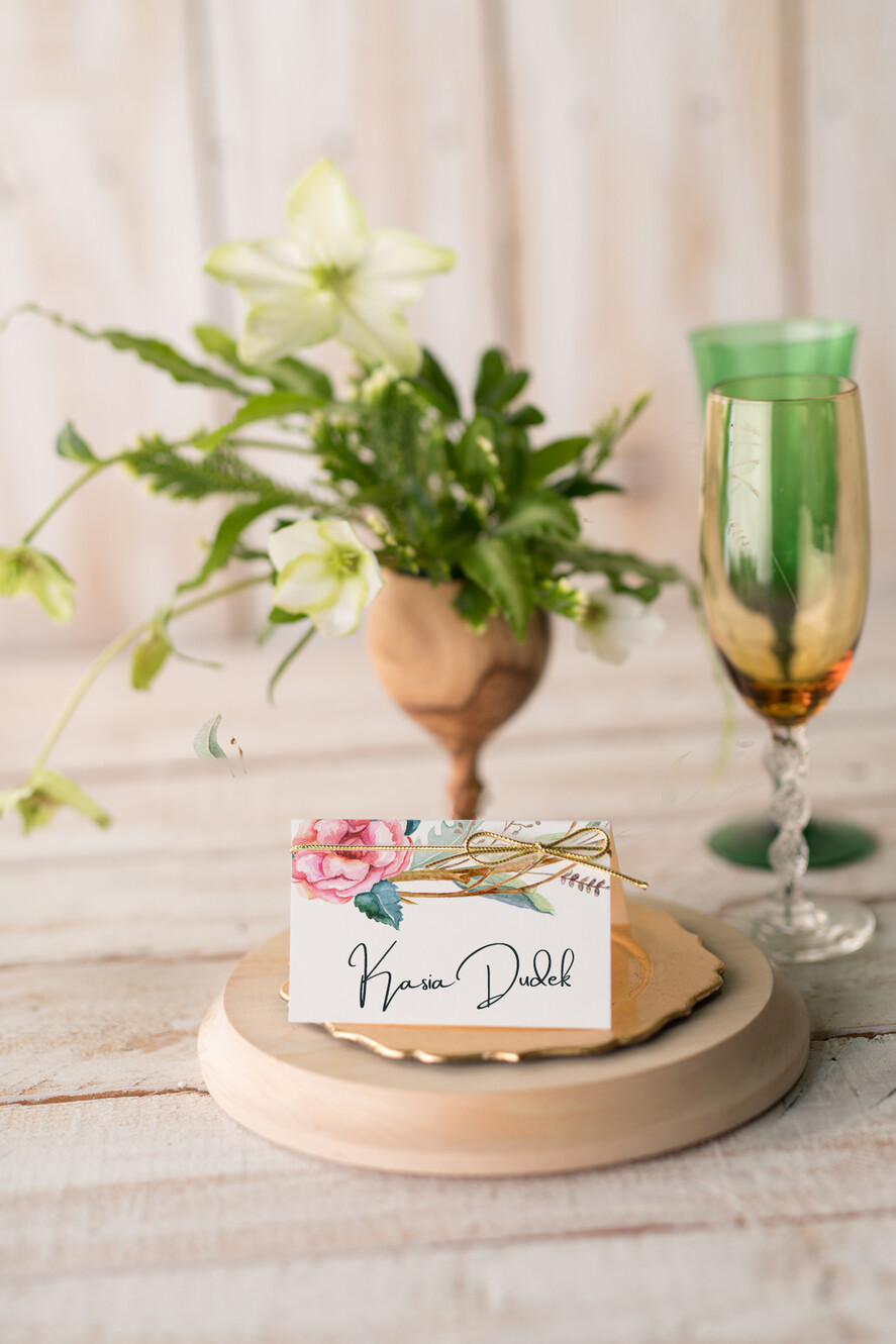 Winietki botaniczne podróżnicze  winietki ślubne wizytówki na stół weselny, botaniczne vintage0