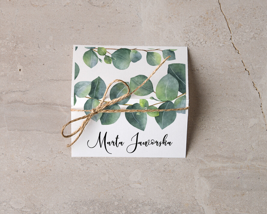 Winietki botaniczne podróżnicze  ślubne wizytówki winietki na stół weselny, eleganckie1