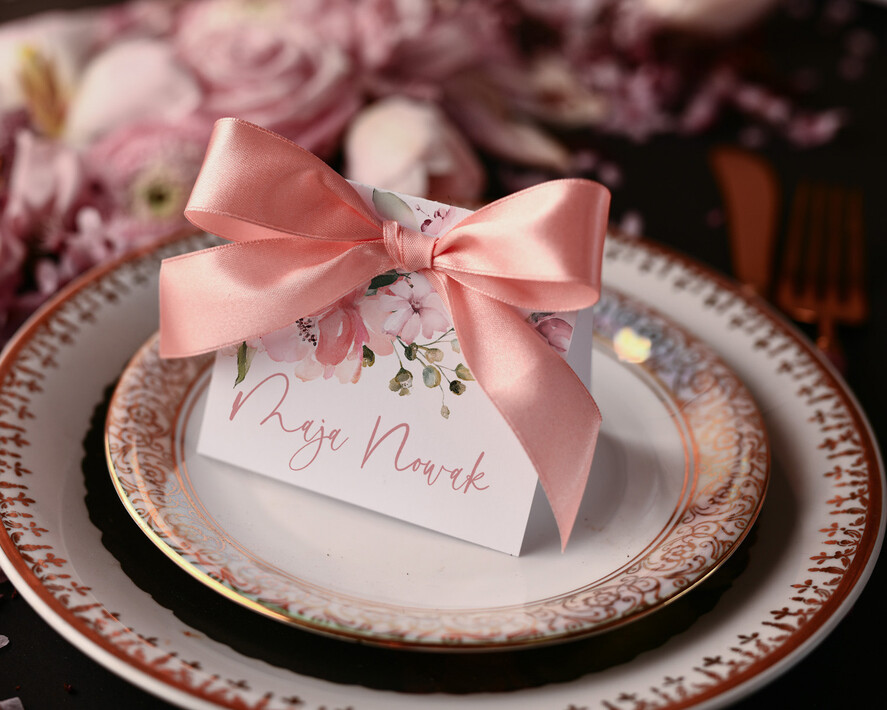 Winietki botaniczne podróżnicze  ręcznie robione winietki ślubne wizytówki dla gości weselnych botaniczne 1