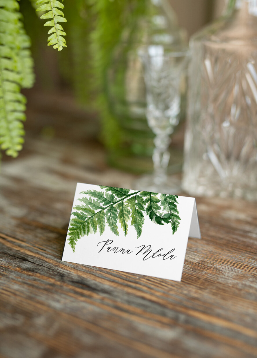 Winietki botaniczne podróżnicze  eleganckie winietki na stół weselny wizytówki ślubne, eleganckie0